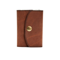 Hedonist Chicago whisky key holder in whisky, slim profile, full grain leather, product view