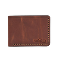 Handmade Men's Leather Wallet 4 Card Slots Whisky Pull-Up | Hedonist Chicago