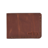 Handmade Men's Leather Wallet 4 Card Slots Whisky Pull-Up | Hedonist Chicago