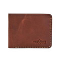 Handmade Leather Men's Wallet 6 Card Slots Whisky Pull-Up | Hedonist Chicago