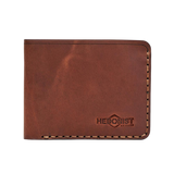 Handmade Leather Men's Wallet 6 Card Slots Whisky Pull-Up | Hedonist Chicago