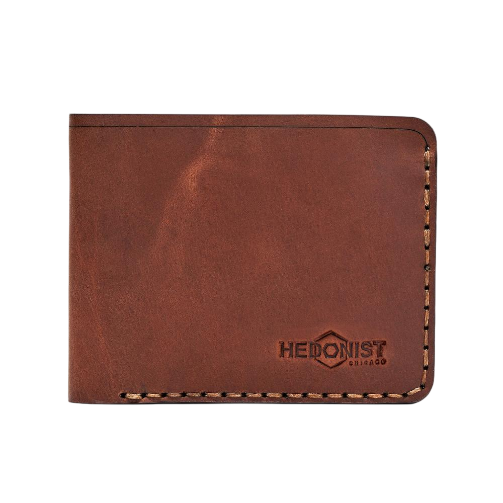 Handmade Leather Men's Wallet 6 Card Slots Whisky Pull-Up | Hedonist Chicago