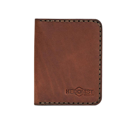 Handmade Men's Wallet ID Slot 4 Card Slots Whisky Pull-Up | Hedonist Chicago