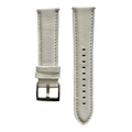 White Leather Watch Band With Quick Release Bars