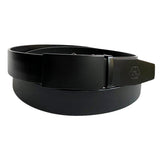 Gun Metal Automatic belt buckle 1.38" , front view, for ratchet leather belts by Hedonist Chicago