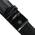Metal Automatic belt buckle 1.38" , hardware close-up, for ratchet leather belts by Hedonist Chicago