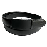 Metal Automatic belt buckle 1.38" , front view, for ratchet leather belts by Hedonist Chicago