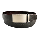 Metal Automatic belt buckle 1.38" , front view, for ratchet leather belts by Hedonist Chicago