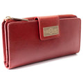 Red leather traveler wallet and Apple watch band gift set view 3 - Hedonist Chicago