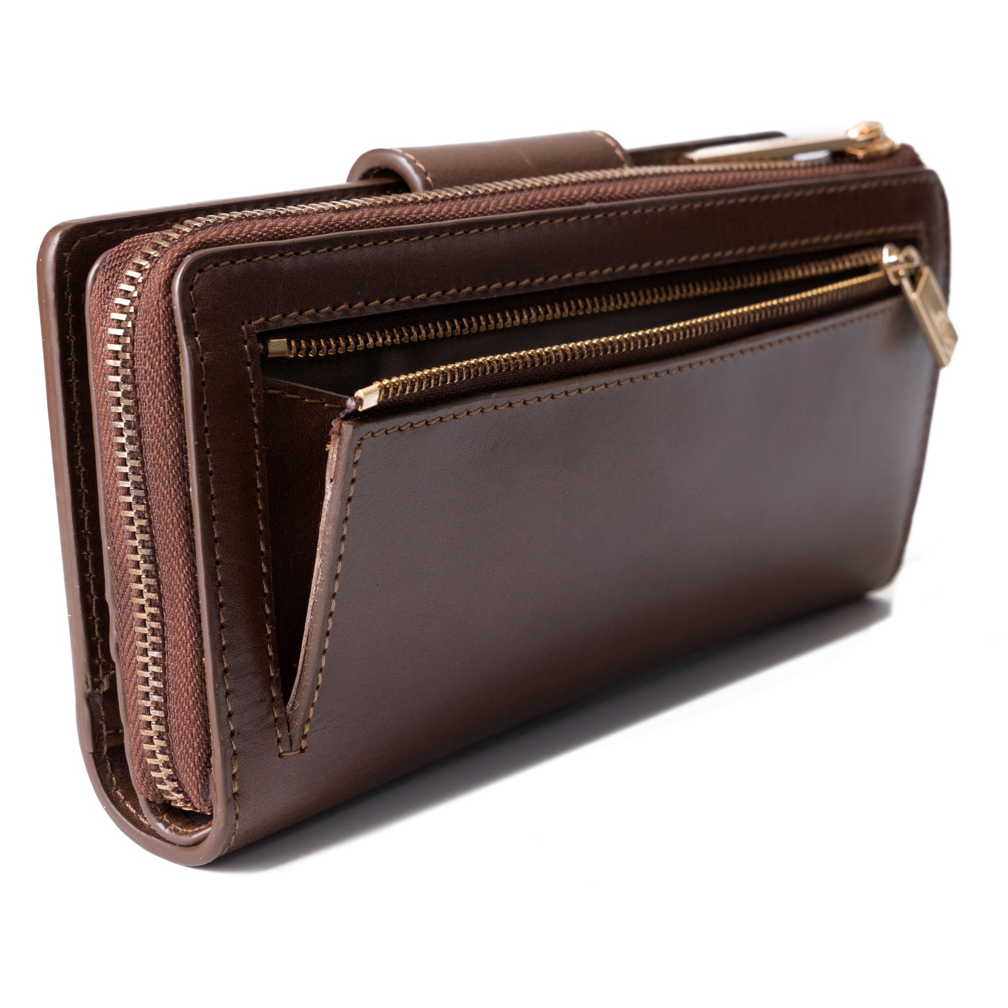Traveler Wallet Brown - Brown Leather Wallet Women 28492177113239