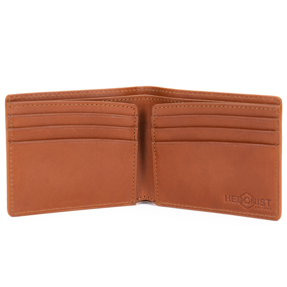 HC Classic Bifold and Traveler Wallet Croco Cognac/Tan