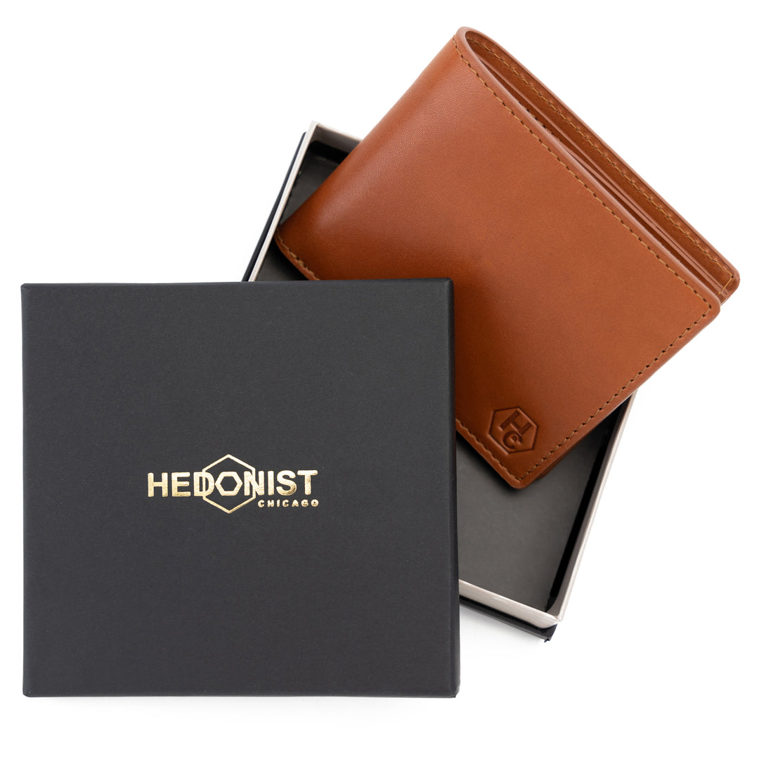 HC Classic Bifold Wallet Cognac