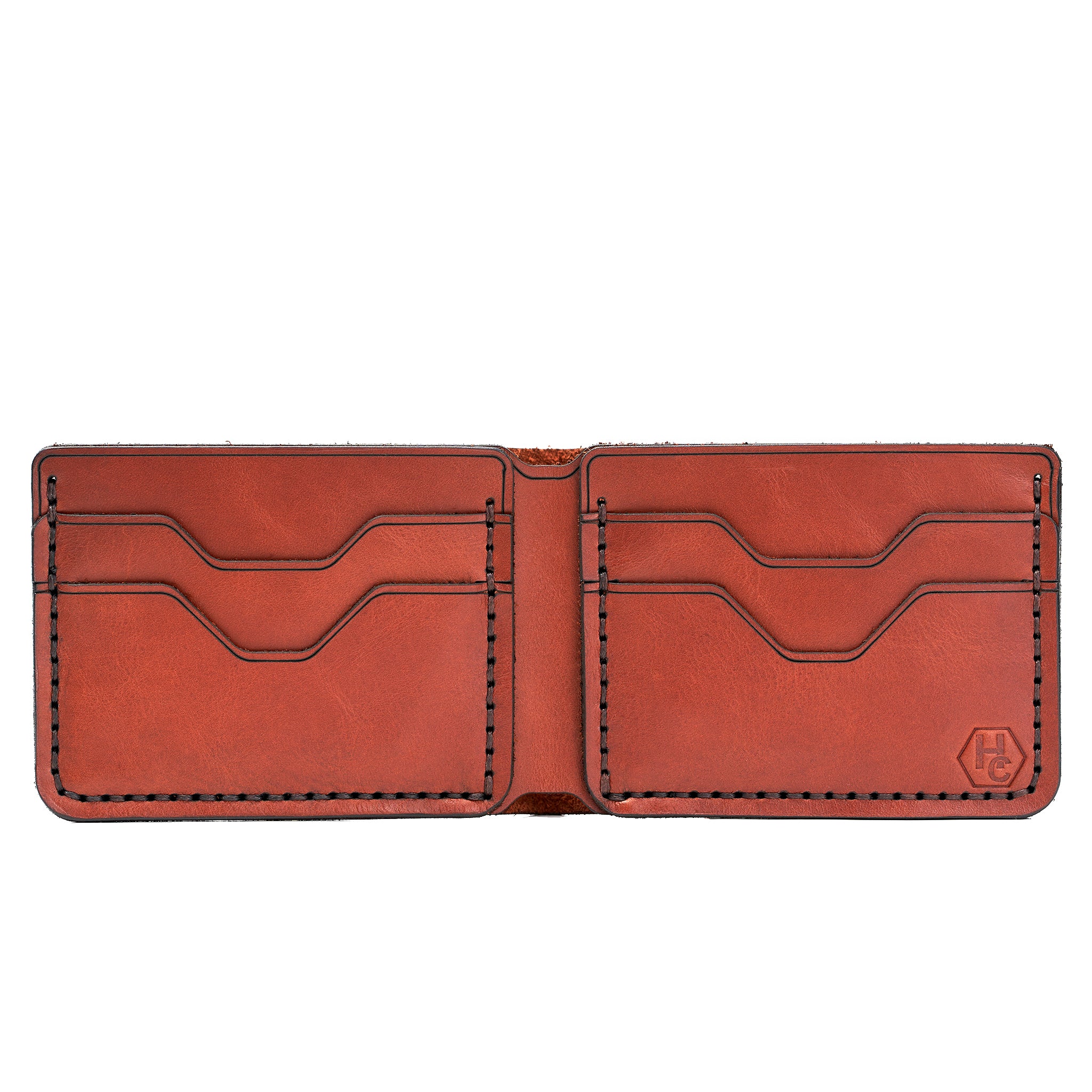 Handmade Men's Wallet 4 Card Slots Red Brick 31707838873751