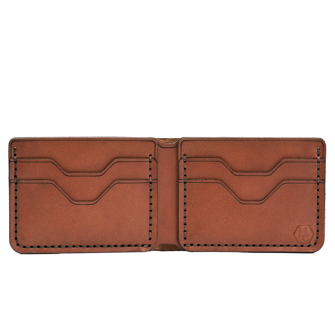 Handmade Men's Wallet 4 Card Slots Whisky