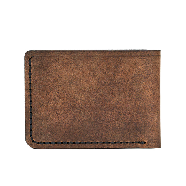 Handmade Men's Wallet 4 Card Slots Tan Pull-Up