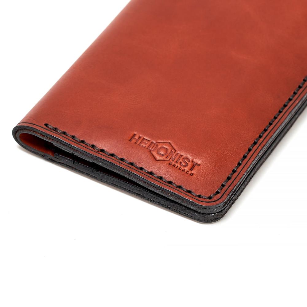 Handmade Cardholder 12 Card Slots Red Brick