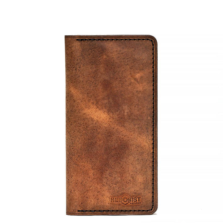 Handmade Cardholder 12 Card Slots Tan Pull-Up