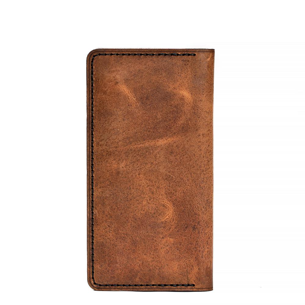 Handmade Cardholder 12 Card Slots Tan Pull-Up