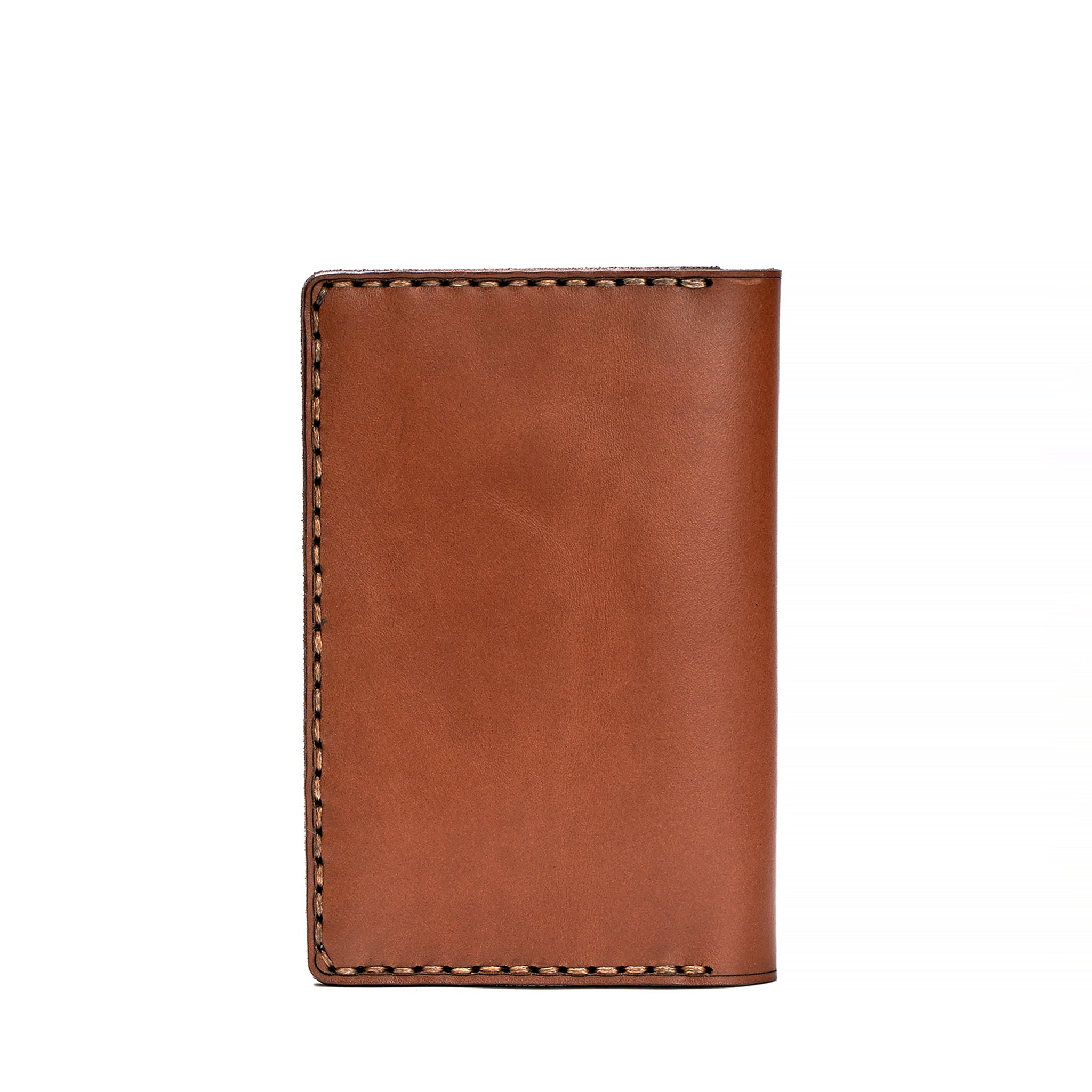Handmade Leather Passport Case Light Mahogany
