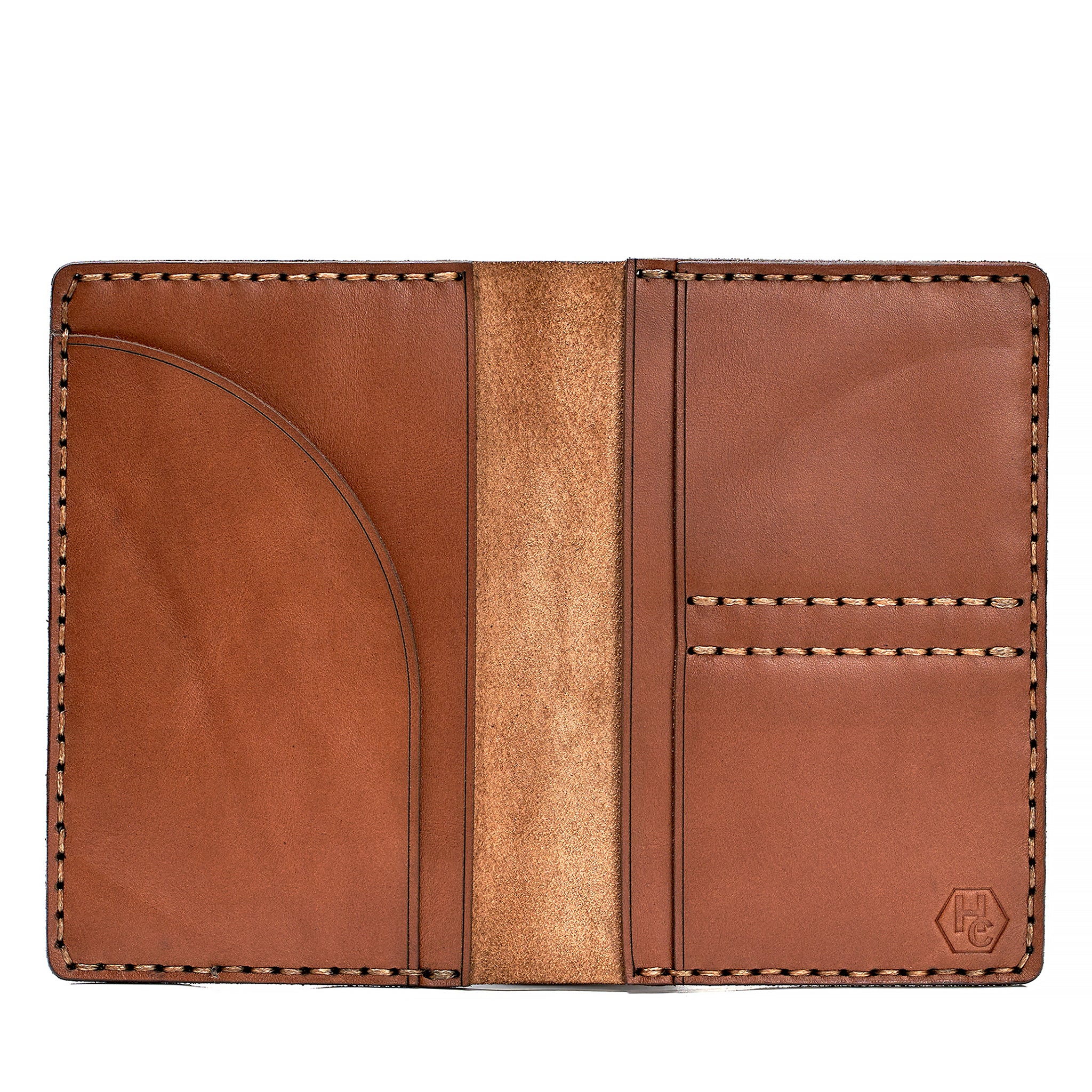 Handmade Leather Passport Case Light Mahogany 31707664515223