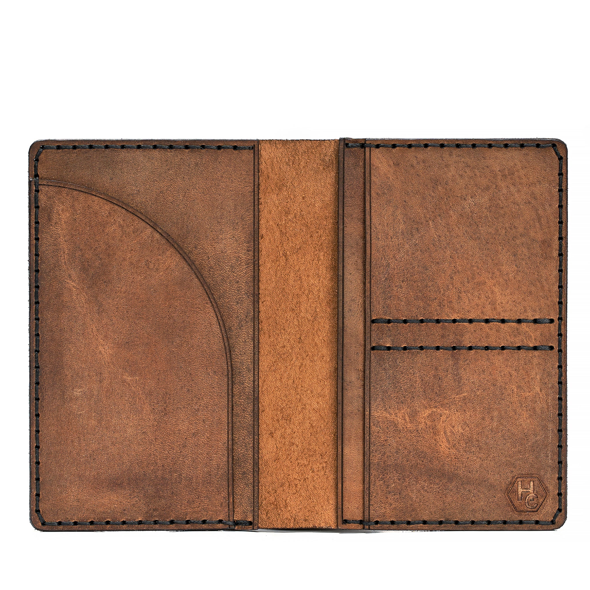 Handmade Leather Passport Case Tan Pull-Up 31707649540247