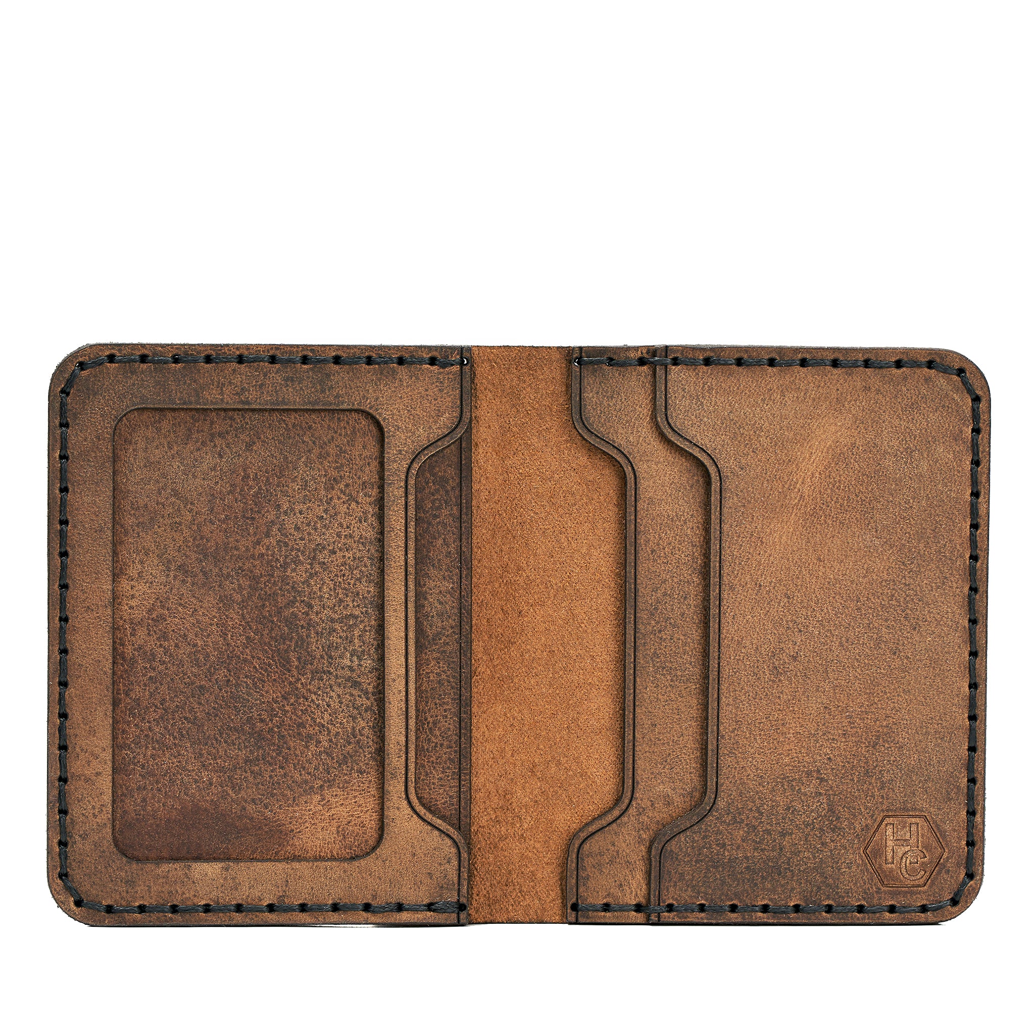 Handmade Men's Wallet ID Slot Tan Pull-Up 31707975418007