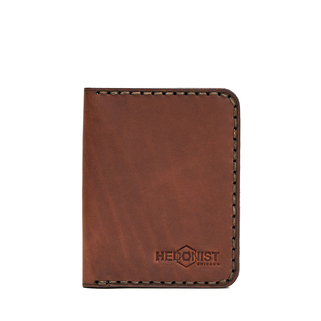 Handmade Men's Wallet ID Slot Whisky Pull-Up