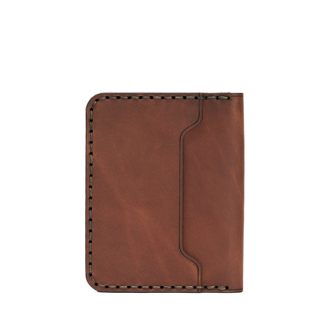 Handmade Men's Wallet ID Slot Whisky Pull-Up