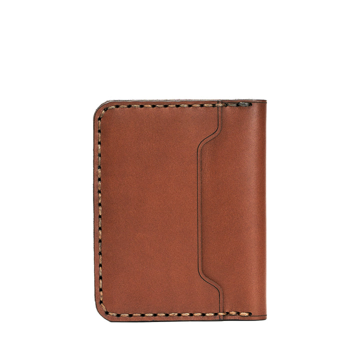 Handmade Men's Wallet ID Slot Whisky Color