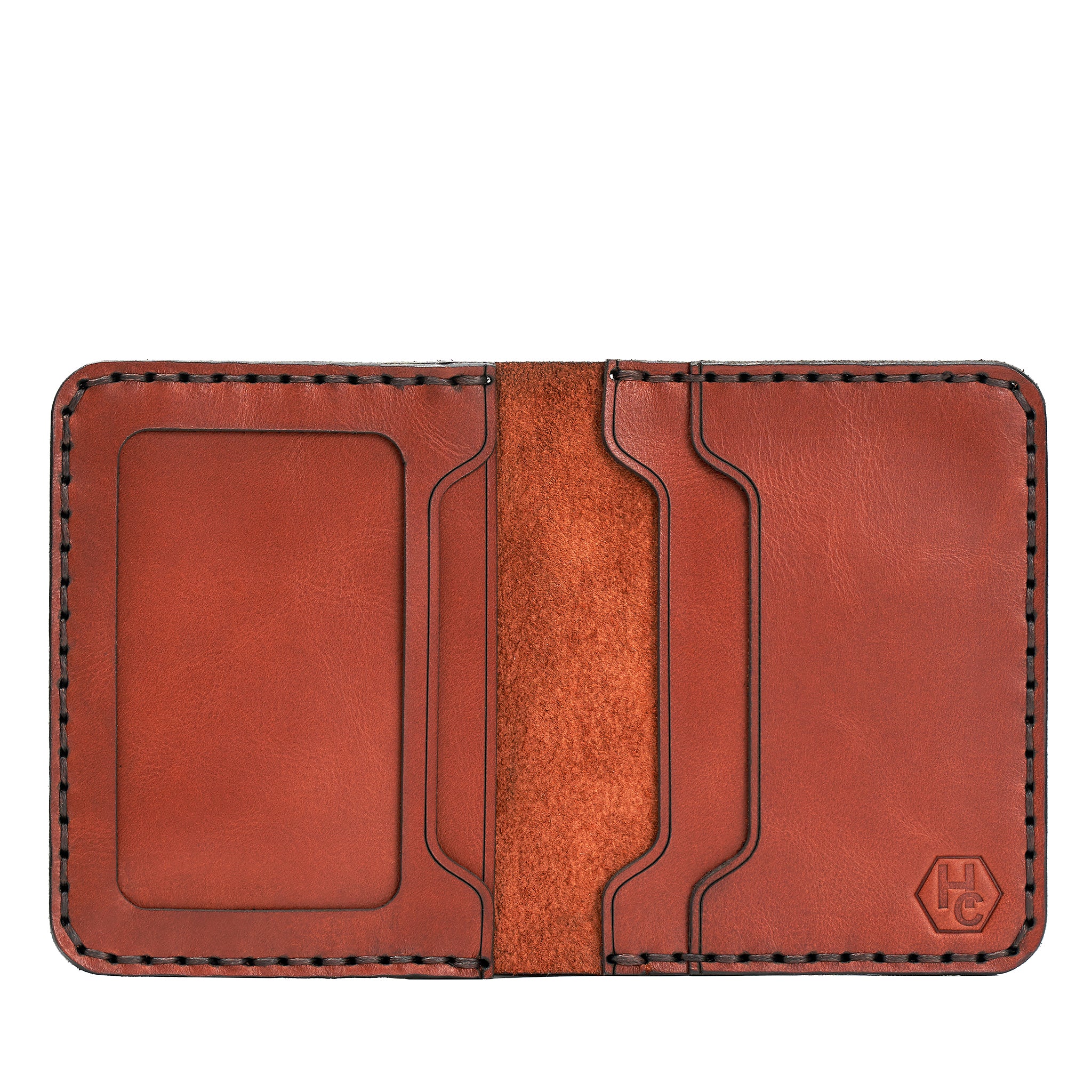 Handmade Men's Wallet ID Slot Red Brick 31707949727895