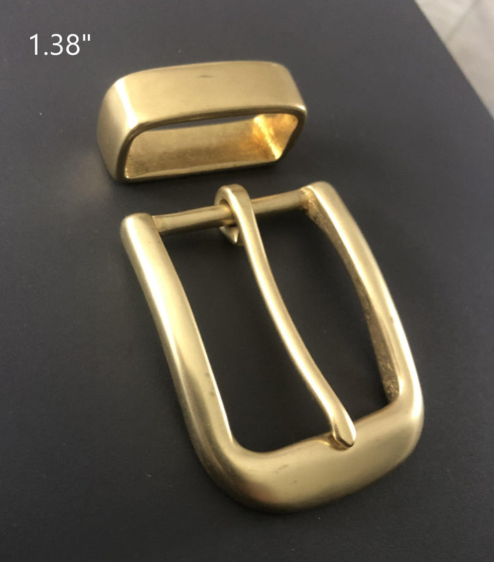 Extra Durable Polished Brass Belt Buckle 2 | Hedonist-Style | Chicago