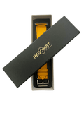 Yellow Apple Watch band packaged in Hedonist Chicago gift box
