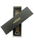 Grey Apple Watch band packaged in Hedonist Chicago gift box