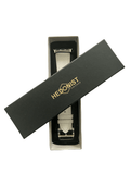 White Apple Watch band packaged in Hedonist Chicago gift box