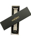 White Apple Watch band presented in Hedonist Chicago gift box