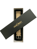 Pink grey leather watch band with quick release bars view 4 - Hedonist Chicago