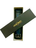 Pink blue leather watch band with quick release bars view 4 - Hedonist Chicago