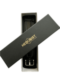 Black leather watch band with quick release bars view 5 - Hedonist Chicago