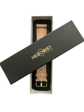 Beige pink leather watch band with quick release bars view 5 - Hedonist Chicago