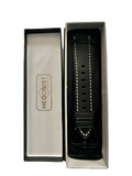 Blue padded leather Apple Watch band â€“ two-piece strap with buckle and holes | Hedonist Chicago