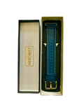 Blue Apple Watch band packaged in Hedonist Chicago gift box