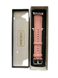 Pink Apple Watch band packaged in Hedonist Chicago gift box