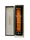 Tan Apple Watch band packaged in Hedonist Chicago gift box