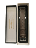 Dark brown Apple Watch band presented in Hedonist Chicago gift box