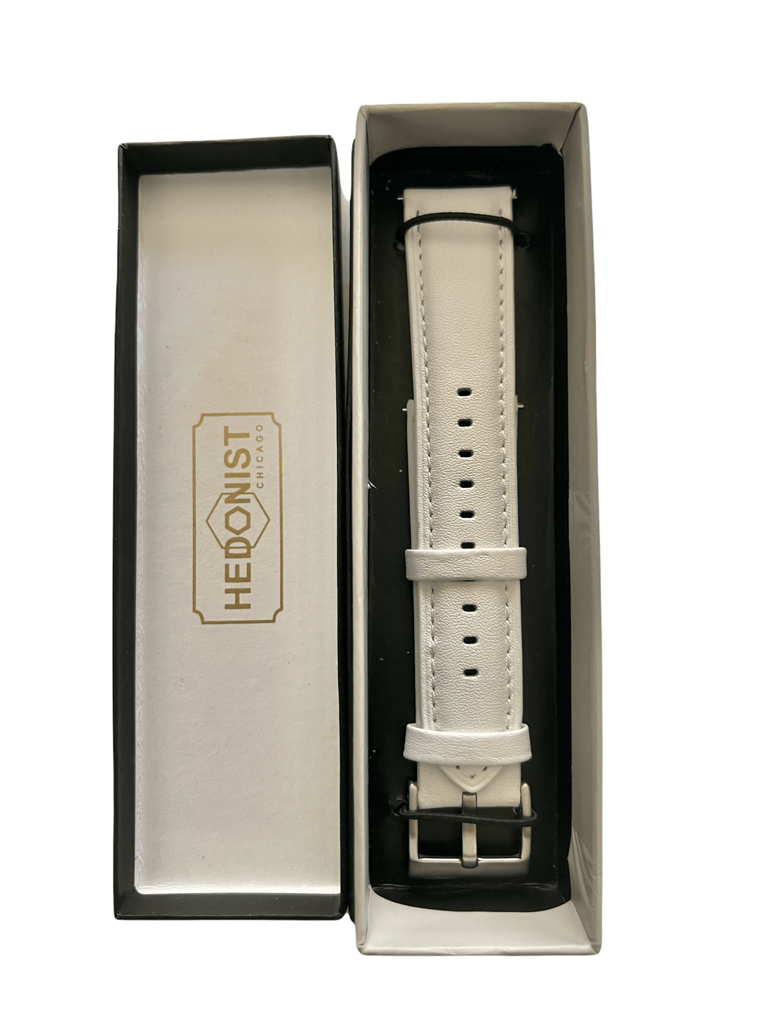 White leather watch band box | Hedonist-Style | Chicago