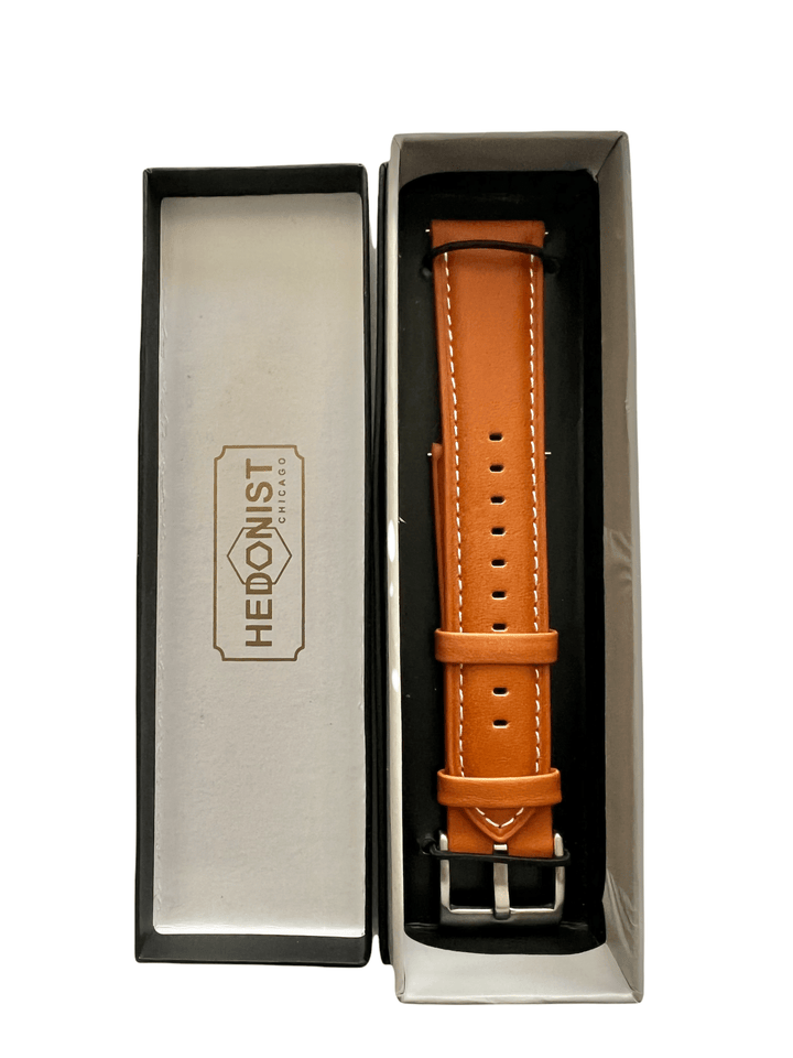 Tan leather watch band box | Hedonist-Style | Chicago