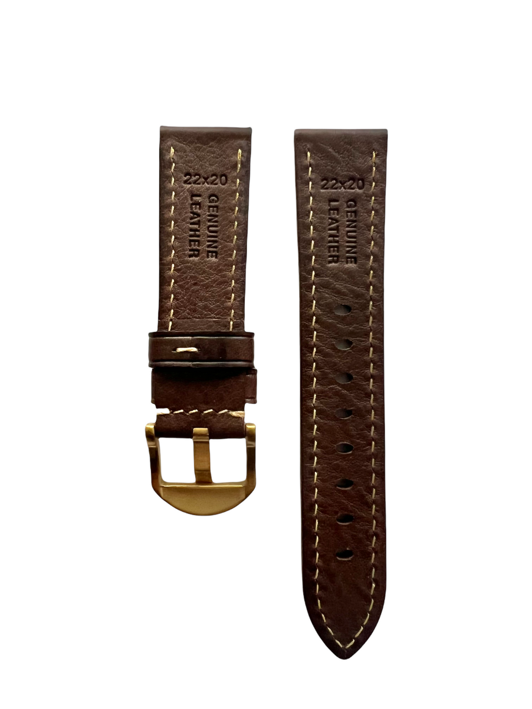 Watch Band Dark Brown Flat