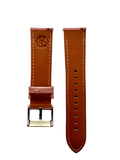 Pink leather watch band with quick release bars view 3 - Hedonist Chicago