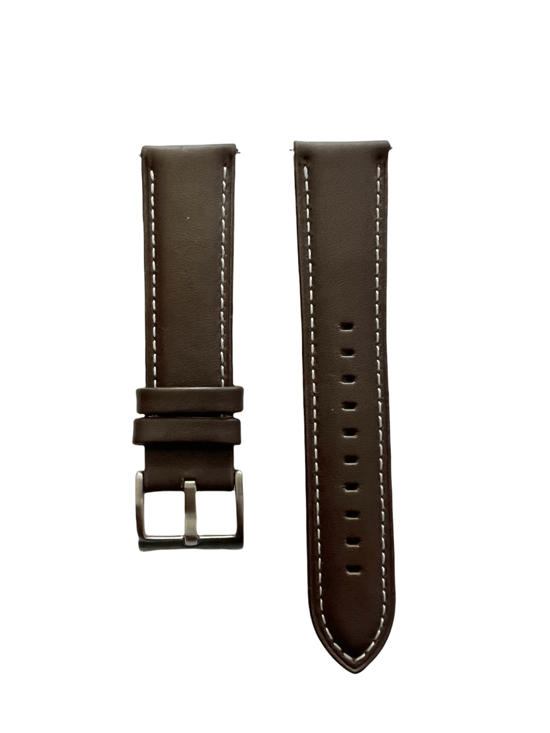 Dark brown leather watch band with quick release bars - Hedonist Chicago