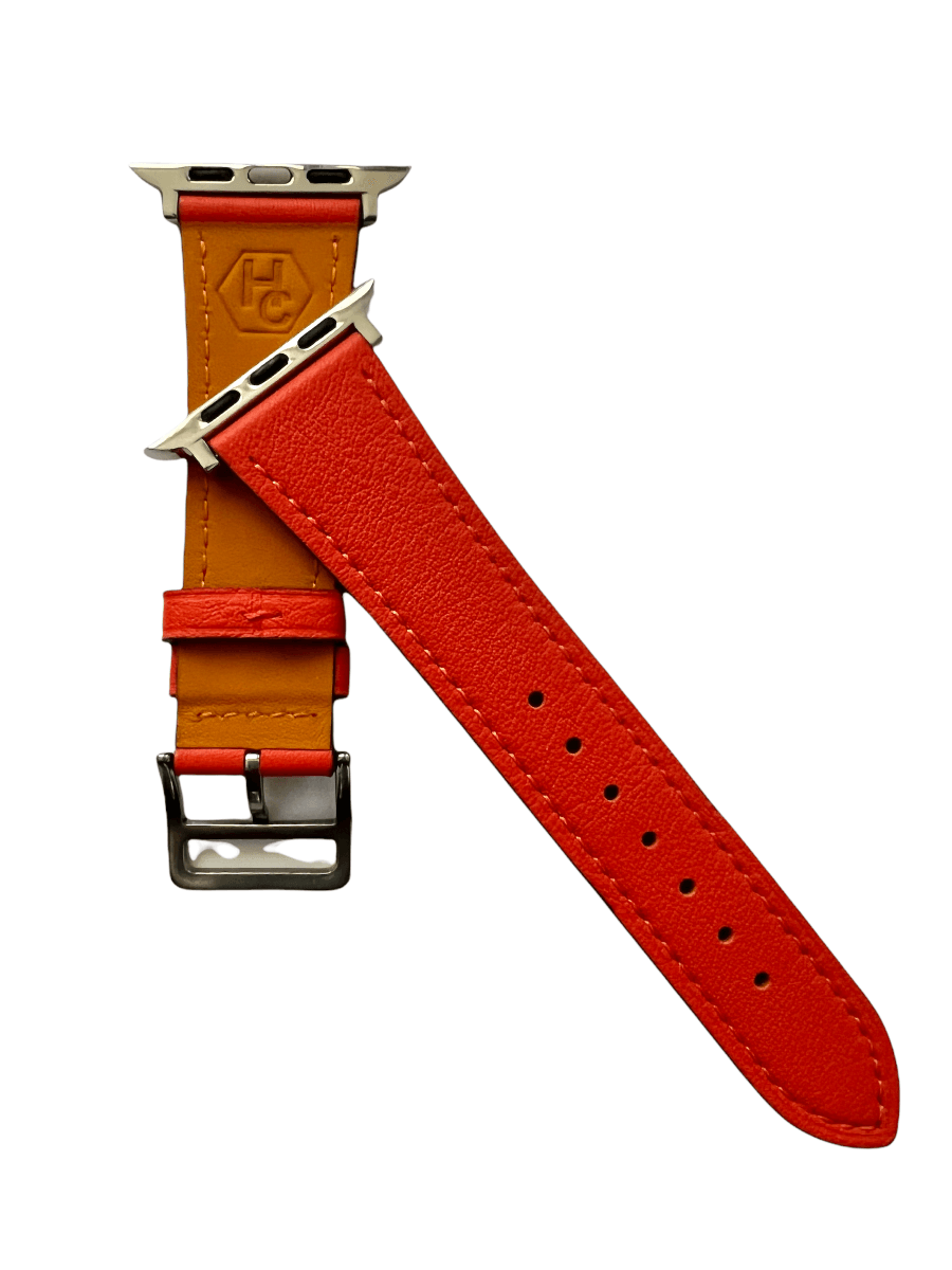 Cold orange Apple Watch strap compatible with all models  Hedonist Chicago